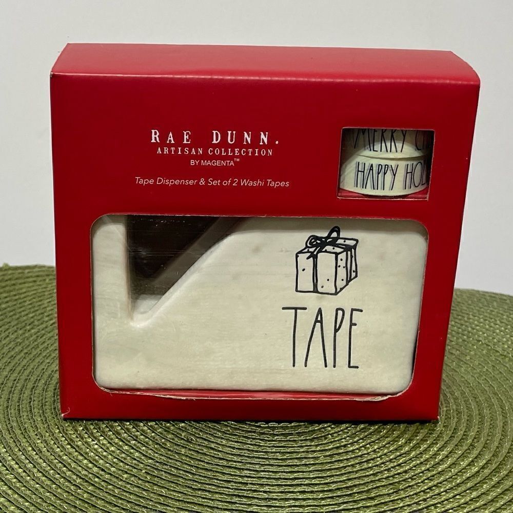 Rae Dunn Tape Dispenser with Washi Tape NWT
